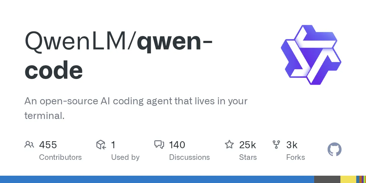 ターミナル上で動作するQwen公式のオープンソースAIコーディングエージェント qwen-code