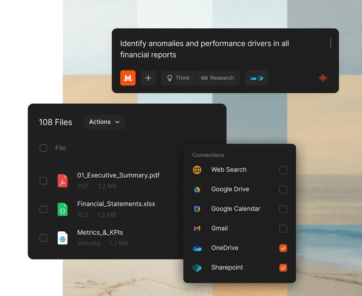 Mistral AIのチャットアシスタント「Le Chat」のインターフェース