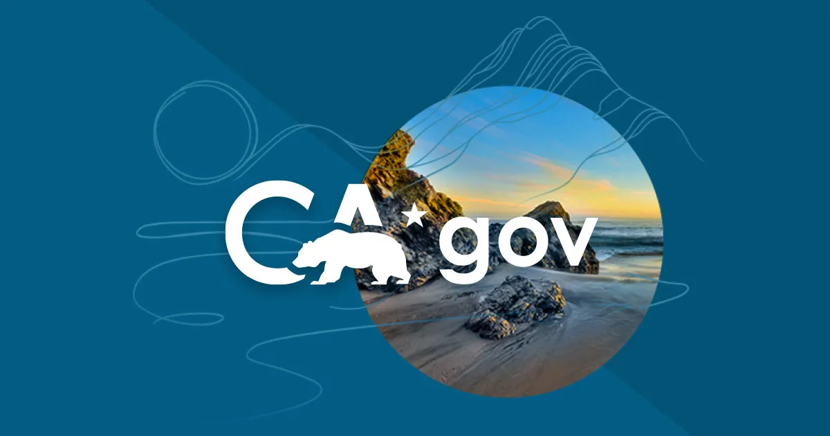 カリフォルニア州政府の公式ポータルサイトCA.govのロゴ画像