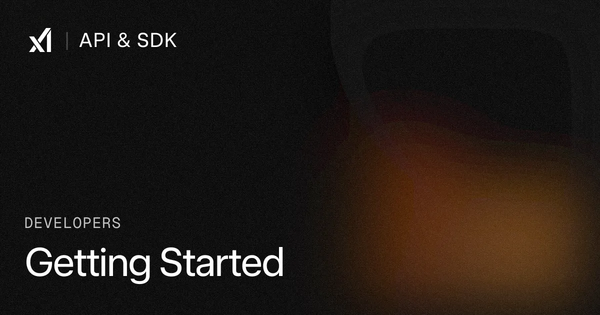 xAI Developer Docs の Getting Started ページ(Grok API 入門ガイド)