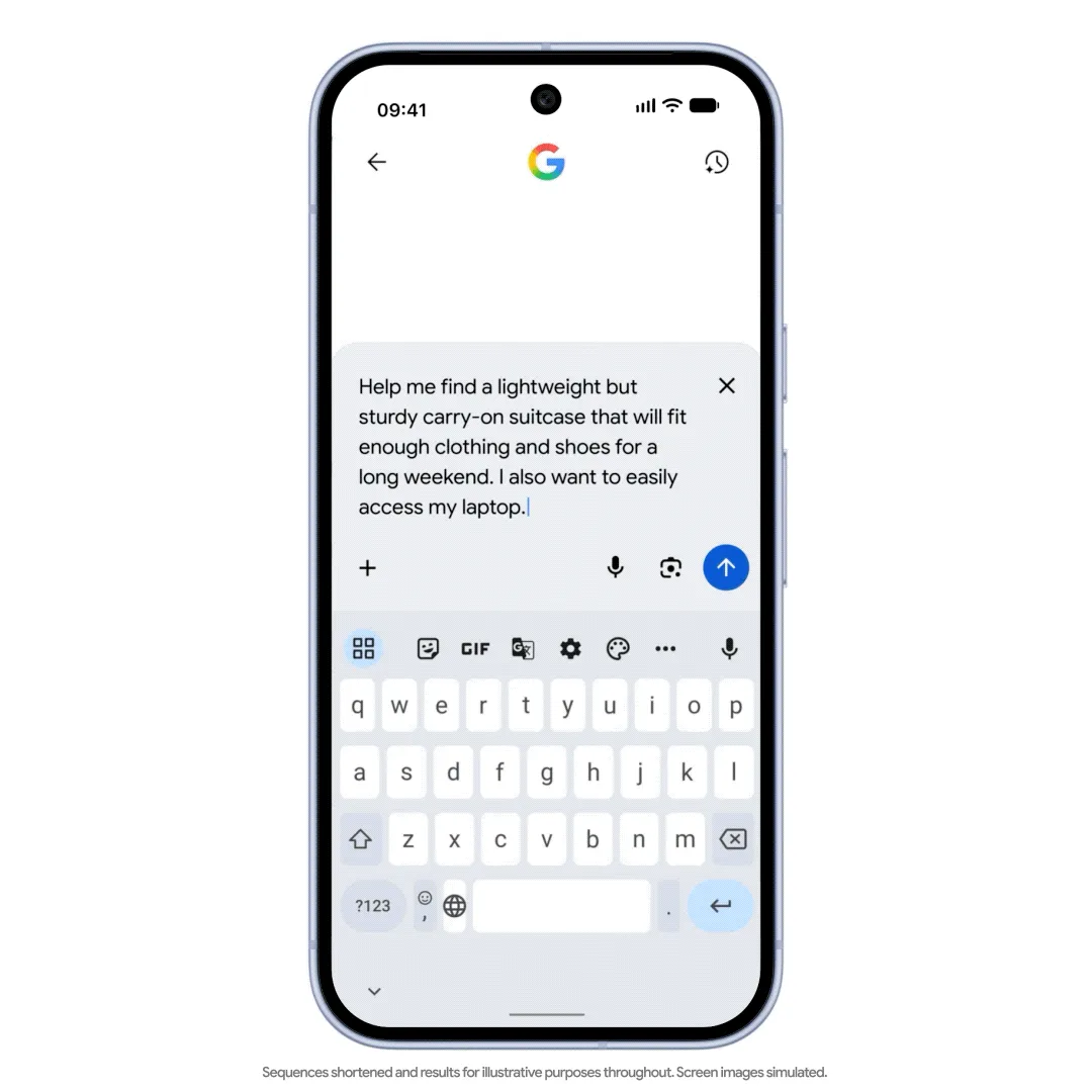 Google UCPのデモ画面 — AIエージェントによるエージェントコマースの動作イメージ