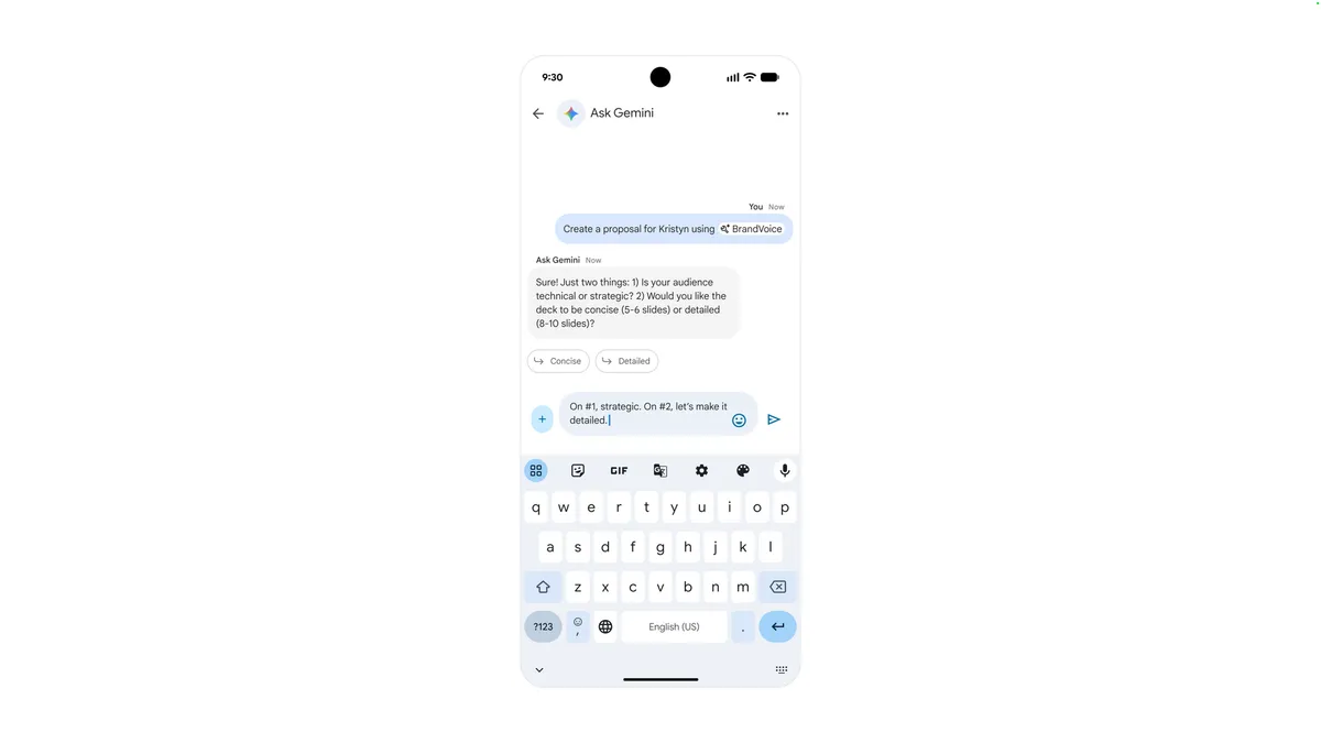Google WorkspaceのFill with Gemini・Ask Gemini機能のUI