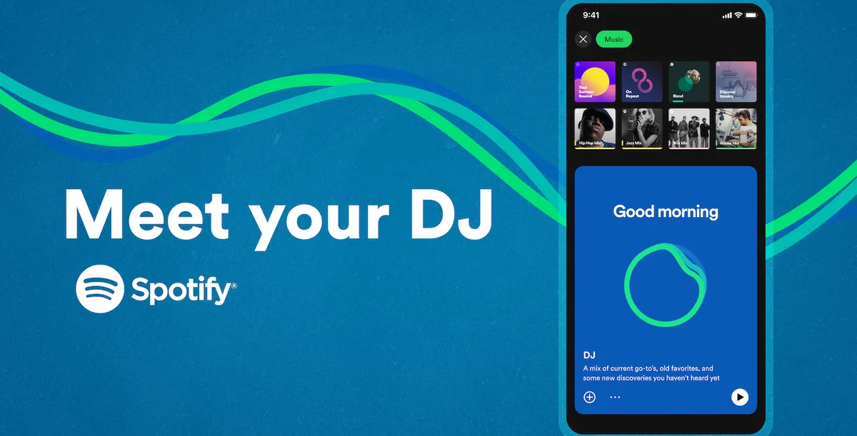 Spotify AI DJ機能のイメージ