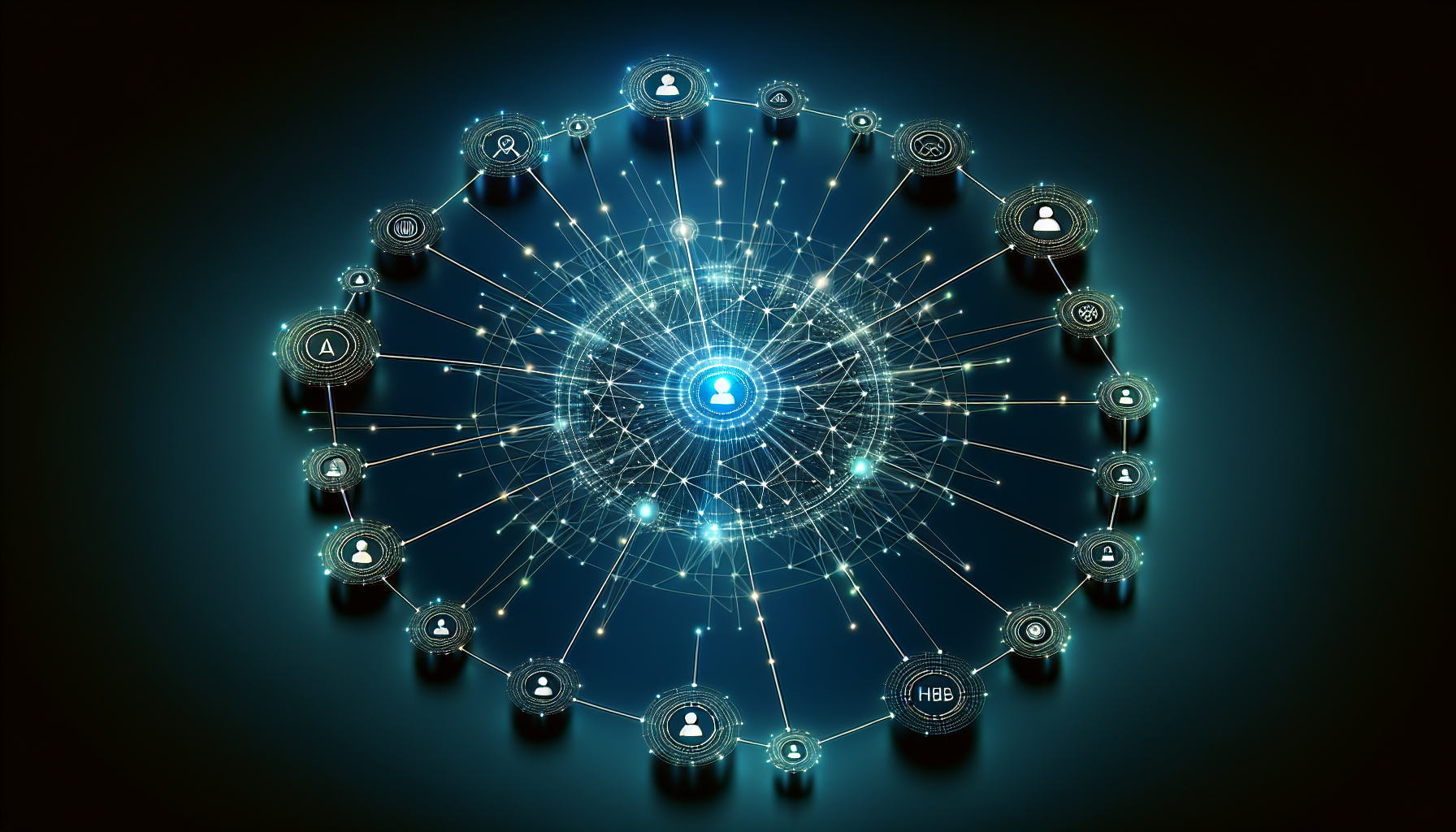 UCPプロトコルの接続イメージ — 複数のEC事業者とAIプラットフォームをつなぐハブ構造