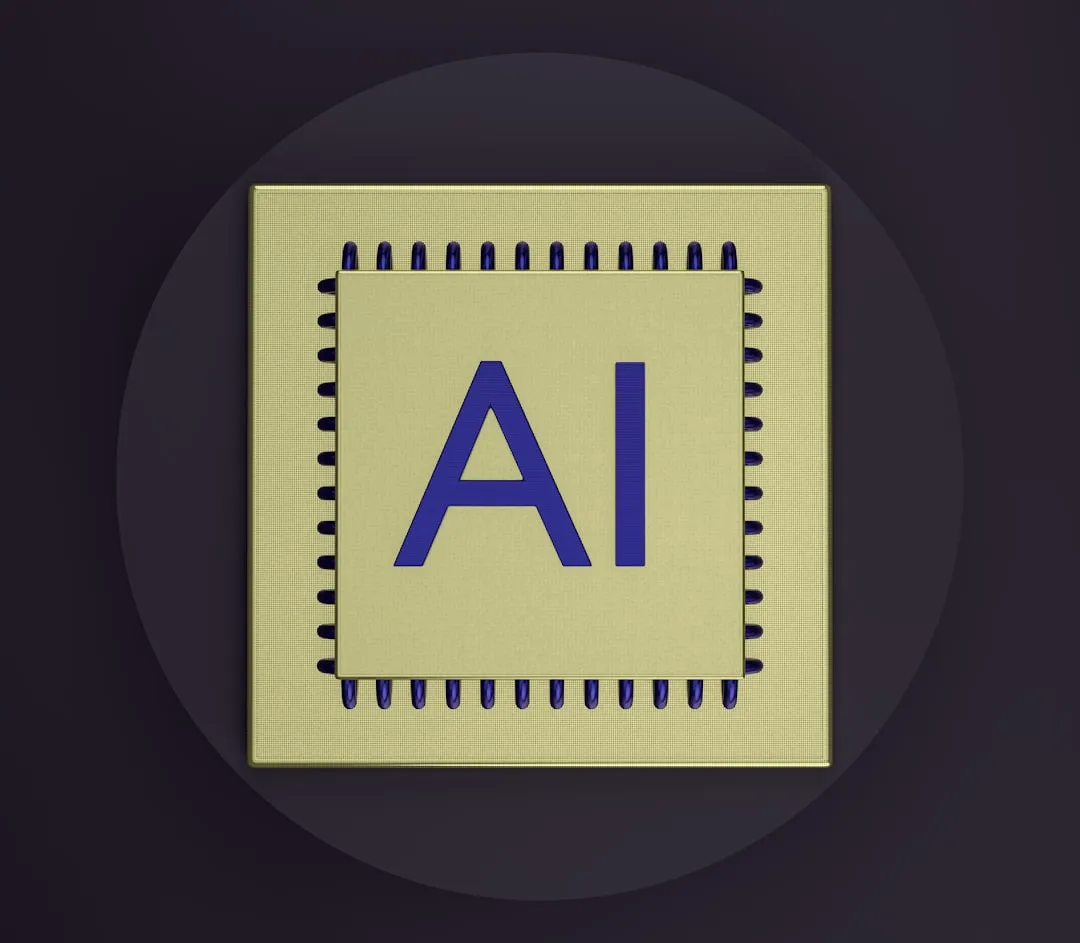 AI技術競争をイメージするデジタルテクノロジーの画像
