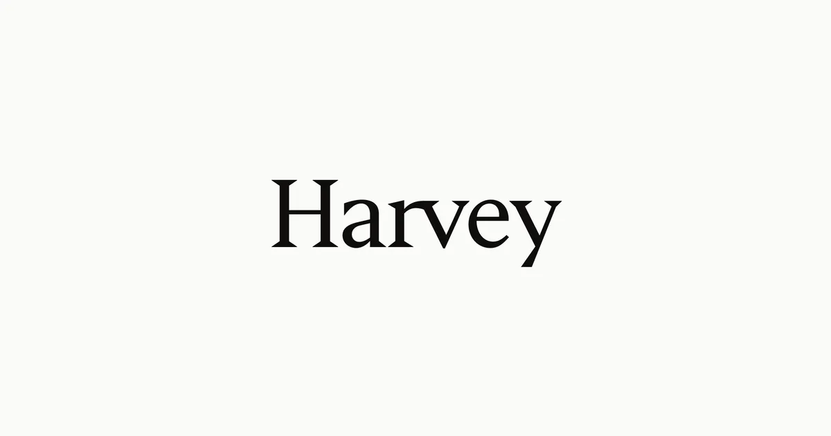 Harvey AI 公式サイトのイメージ（Professional-class AI for Legal）