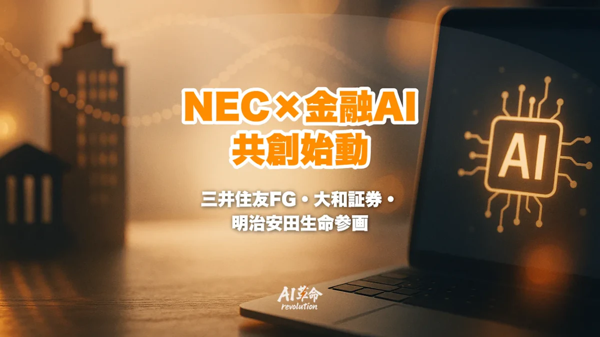 NEC×Anthropic×金融8社 AI連携完全解説|三井住友FG・大和証券・明治安田生命が参画した金融AI共創コンソーシアムとは【2026年6月】