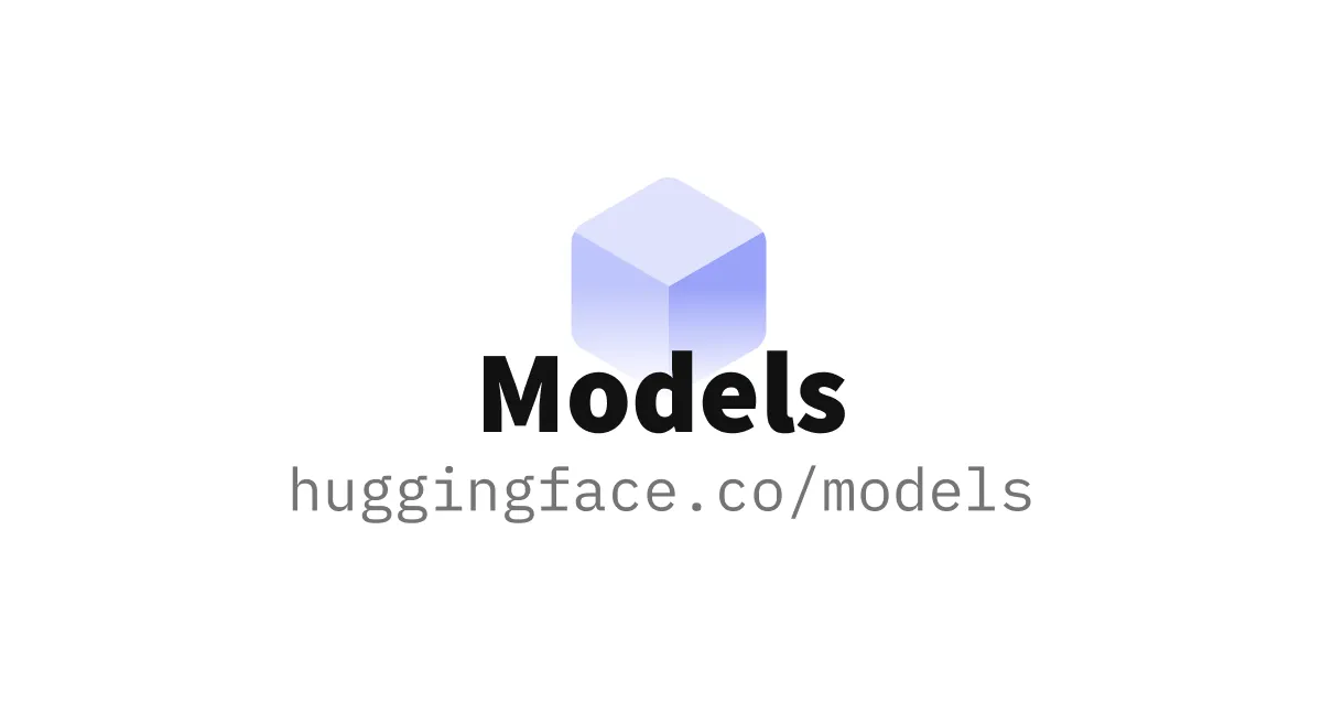 Hugging Face Models（モデルハブ）の公式ページ画像