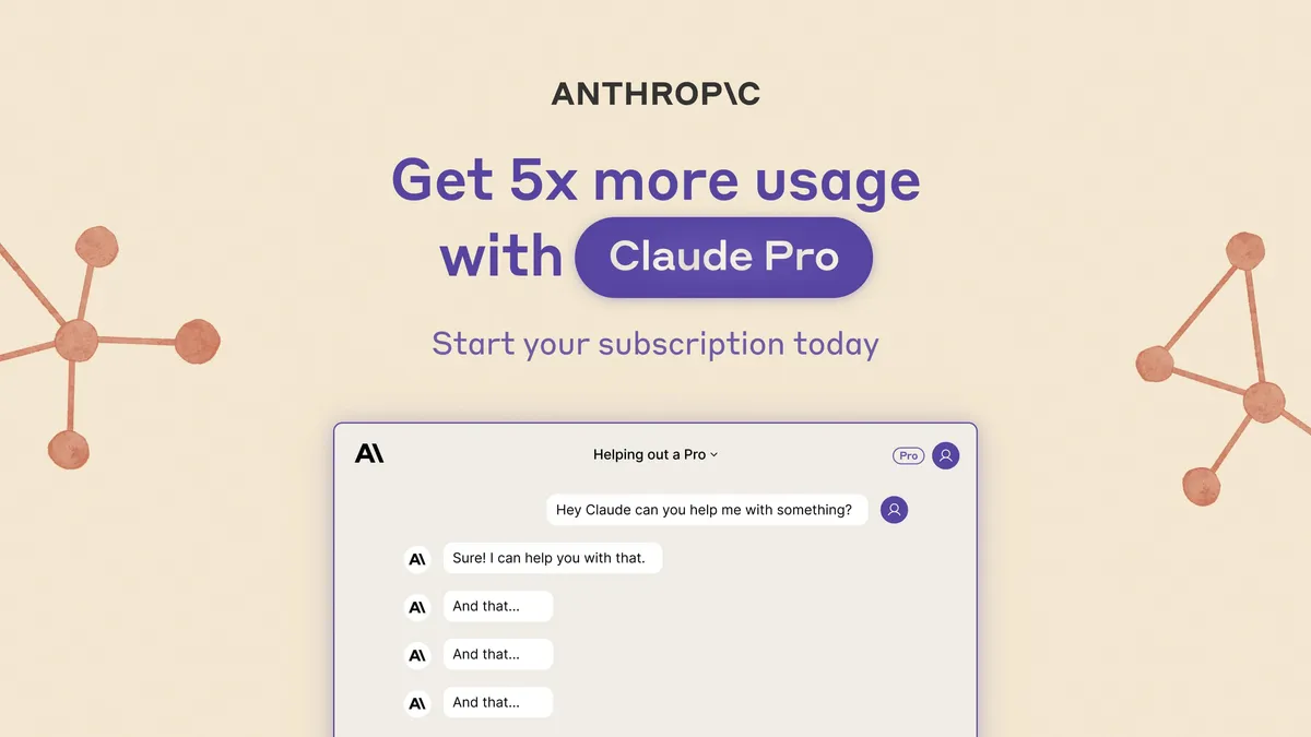 Anthropic公式・Claude Proプラン紹介イメージ