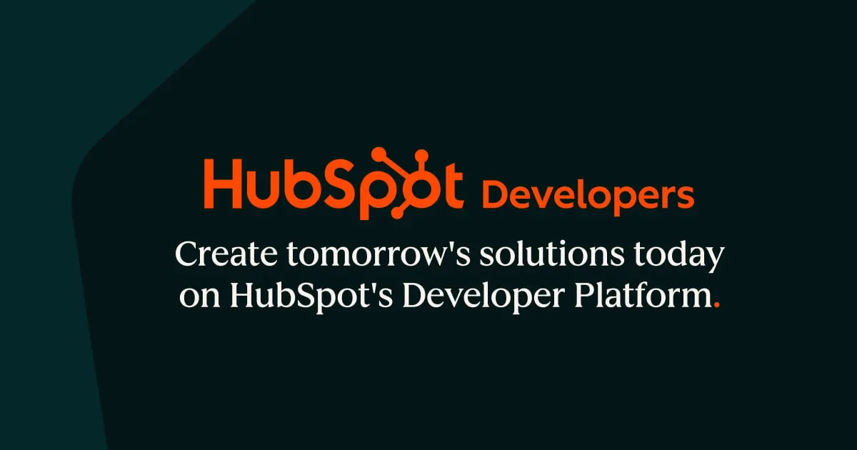 HubSpot開発者向けプラットフォームの紹介画像