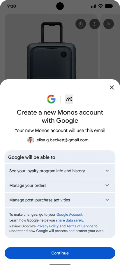 Google UCPのIDリンキング機能 — ロイヤリティプログラムとの連携イメージ