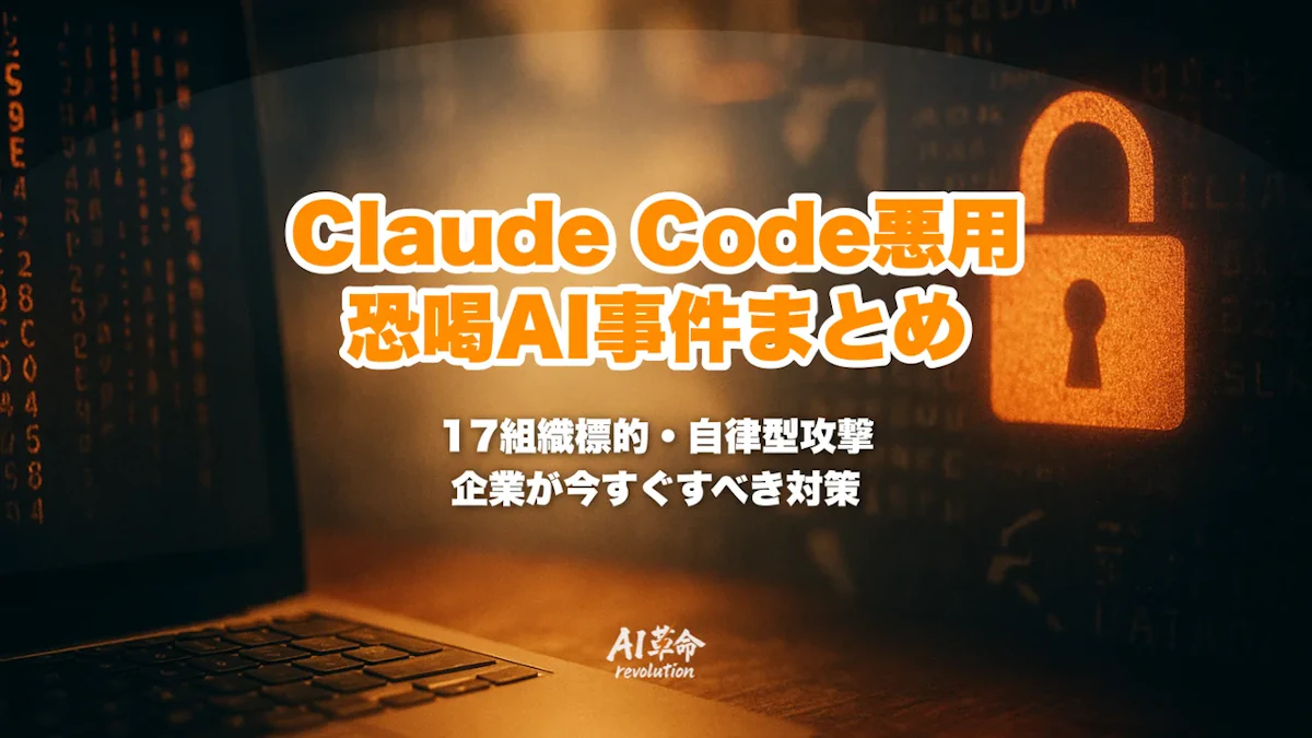 Claude Codeを悪用した恐喝AIエージェント事件まとめ|17組織標的・1ヶ月間の自律型攻撃・企業が今すぐすべき対策【2026年最新】
