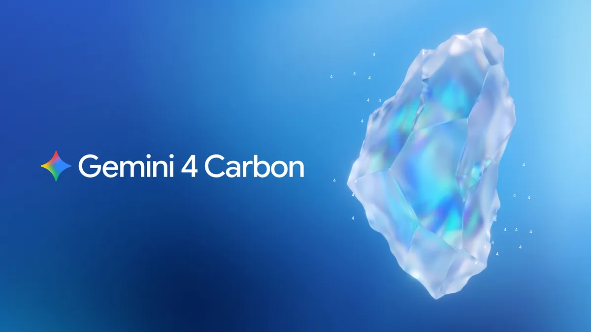 Google公式ブログに掲載されたGemini 4 Carbonの告知画像