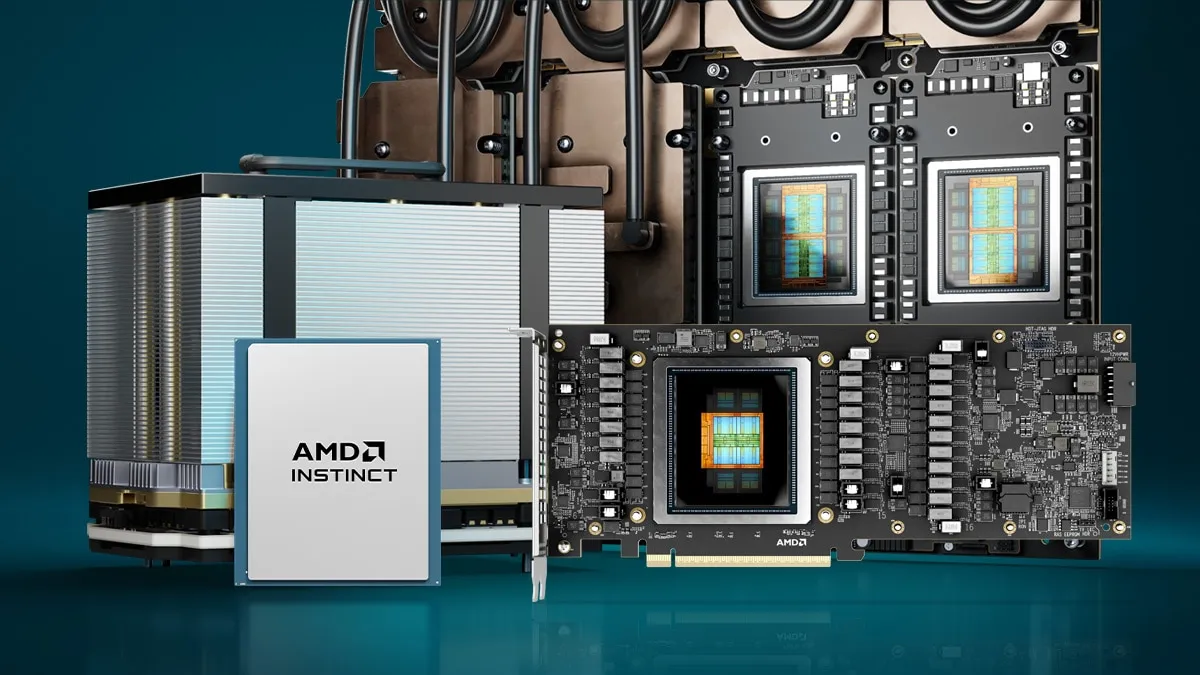 AMD Instinct アクセラレータ製品ファミリー。Taalas技術はInstinct GPUと組み合わせて統合される