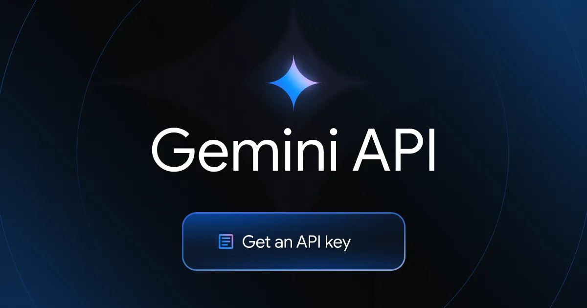 Gemini APIのAPIキー取得ページの案内画像