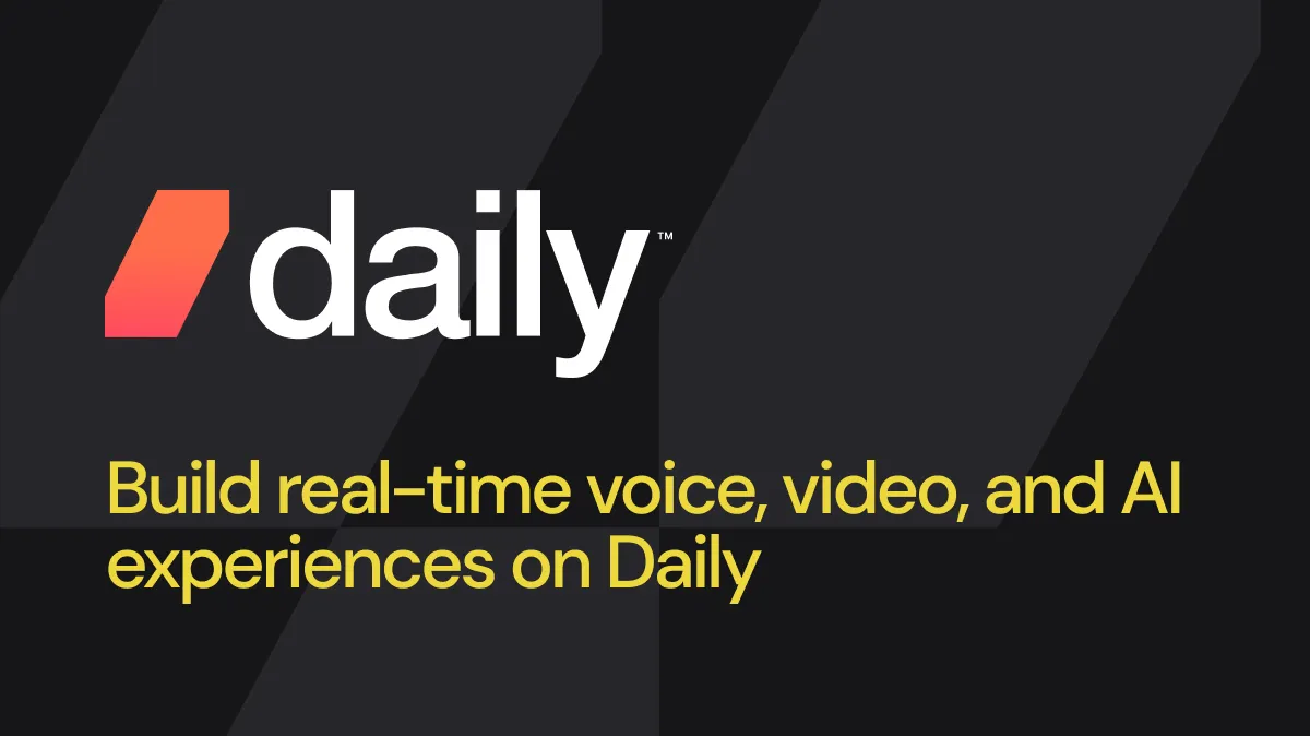リアルタイムの音声・ビデオ・AI基盤を提供するDailyのロゴ