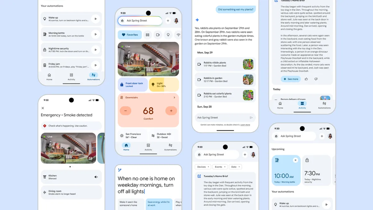 Geminiのために刷新されたGoogle Homeアプリの新デザイン