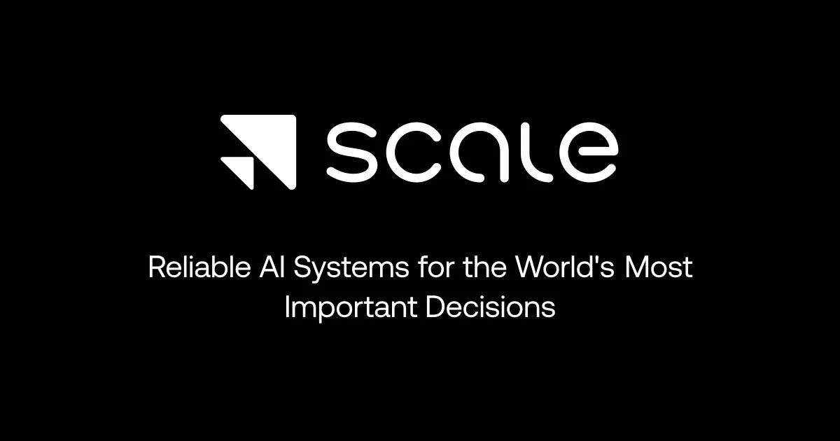 防衛向けAIデータ基盤を提供するScale AIのロゴとタグライン