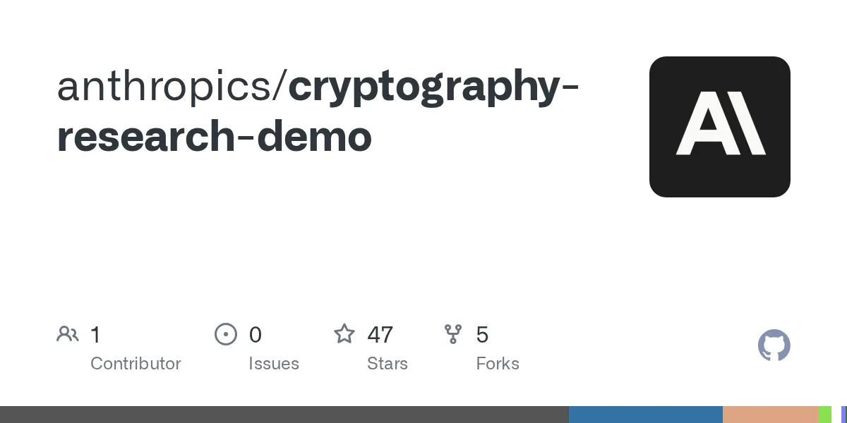 Anthropicが公開した暗号研究デモコードのGitHubリポジトリ
