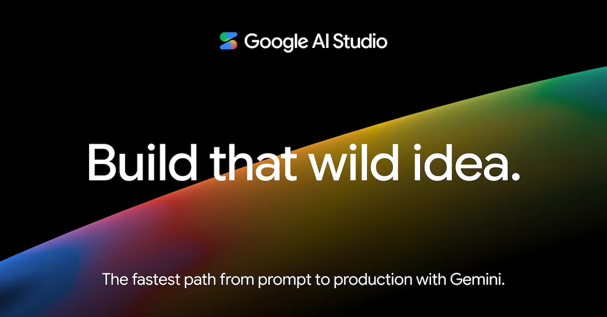 Gemini APIを試せるGoogle AI Studioの公式ビジュアル
