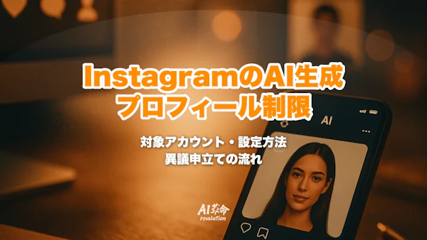 InstagramがAI生成プロフィールの表示を制限｜対象アカウント・ラベル設定・異議申立ての方法【2026年9月最新】