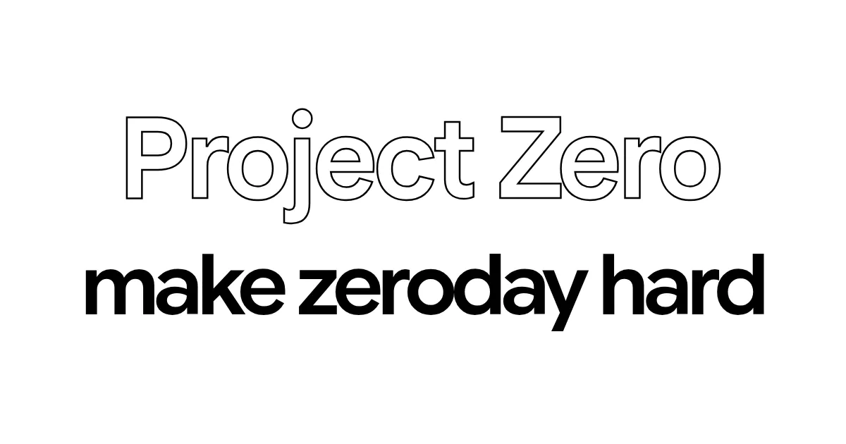 Big Sleepを開発したGoogleのセキュリティ研究チームProject Zeroのロゴ画像