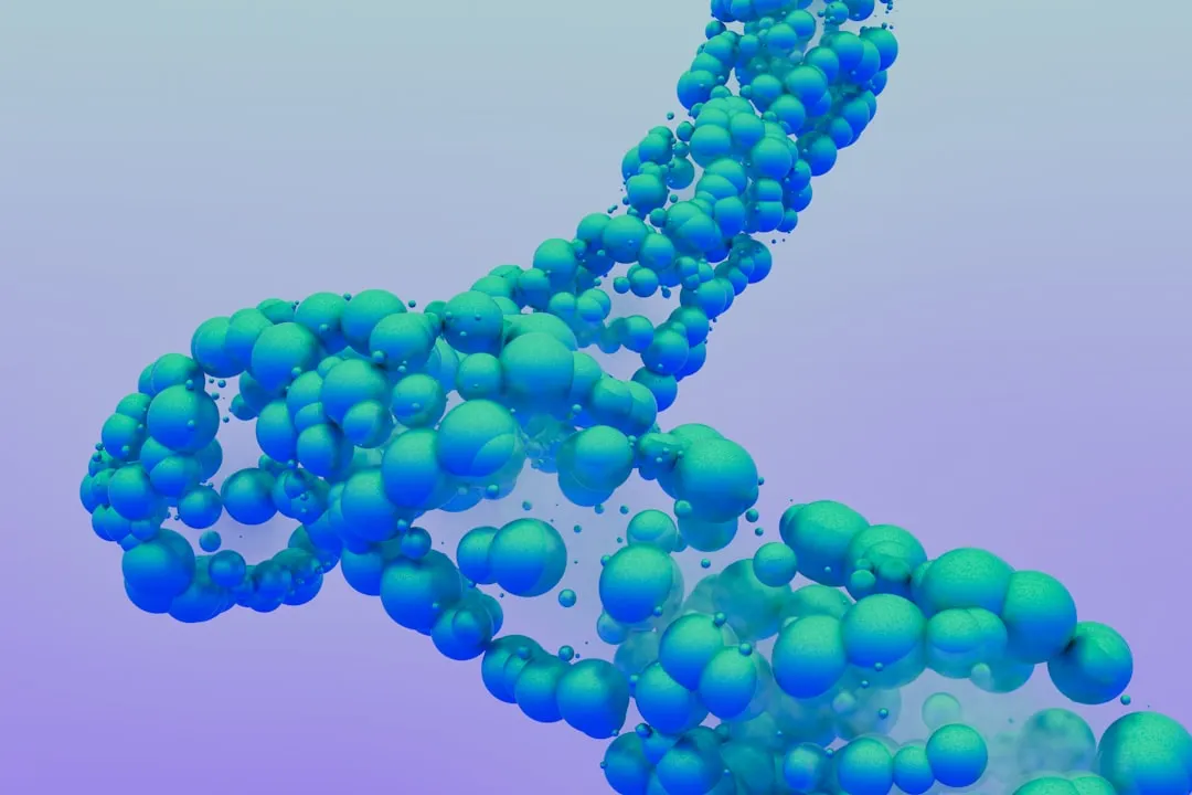 分子構造の3Dビジュアライゼーション:生命科学AI研究の象徴」