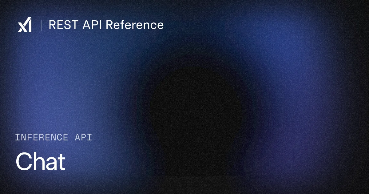 xAI REST API Reference の Chat API ページ(grok-4.3 推論エンドポイント)