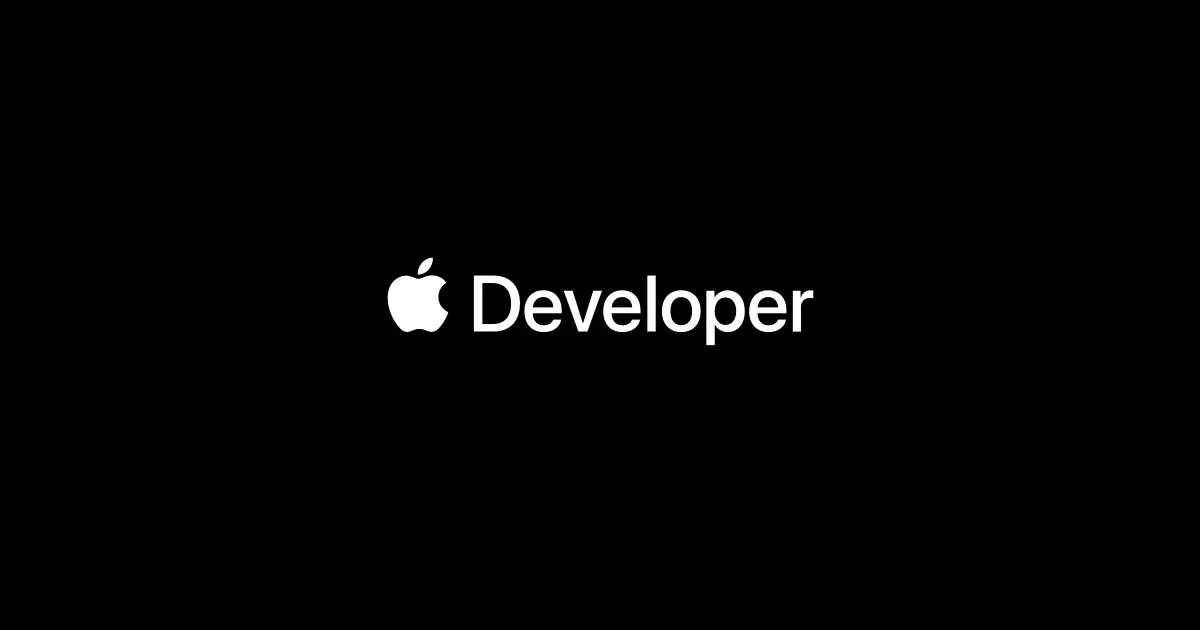 Apple Developerのロゴ（Apple開発者向けニュースの公式画像）