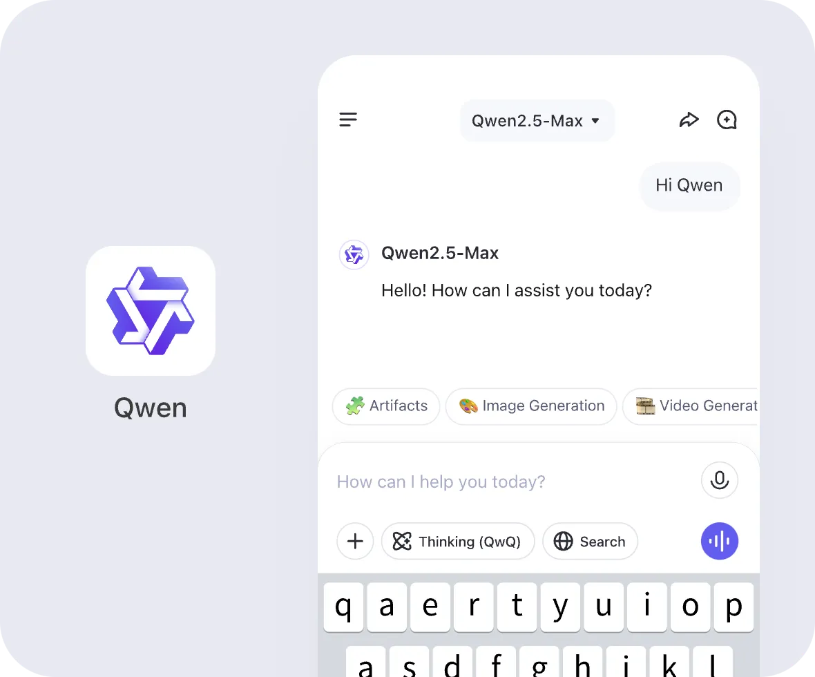 chat.qwen.ai のモデル選択画面