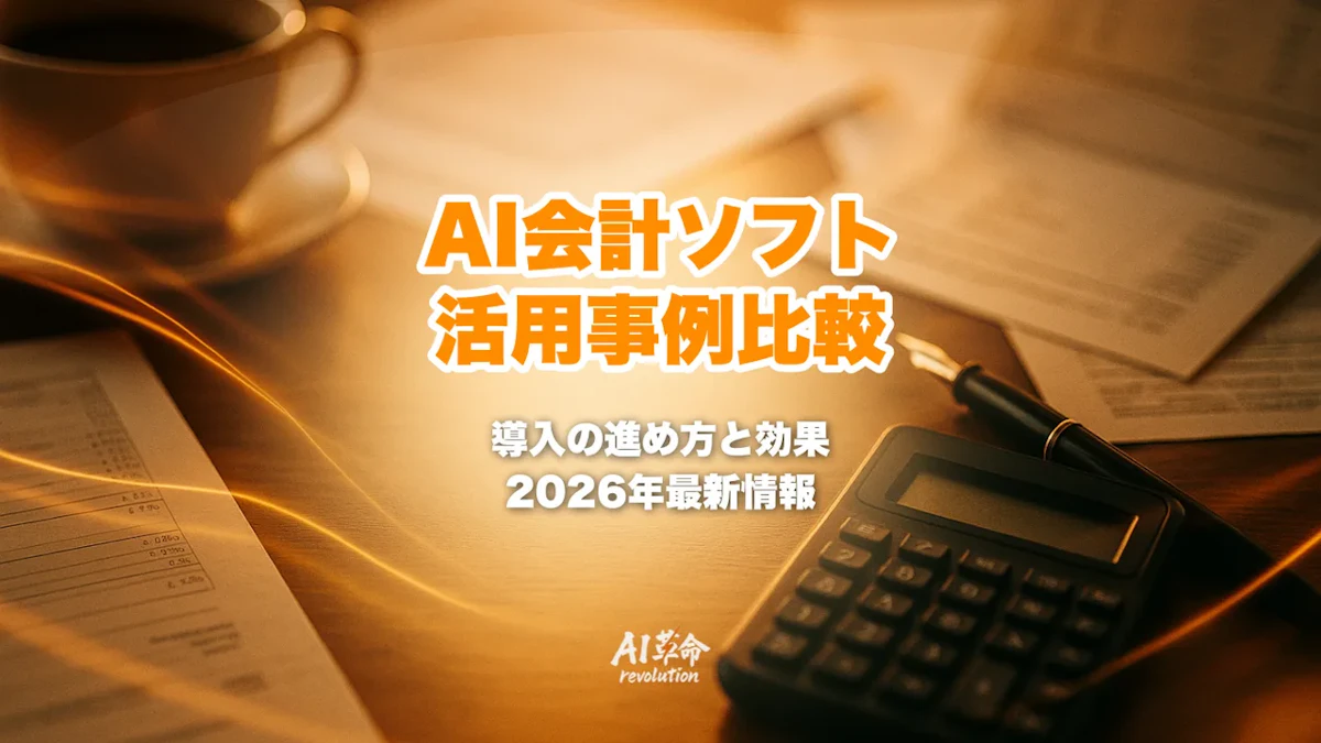 会計・経理のAI活用事例|AI会計ソフト3社比較と導入の進め方【2026年版】