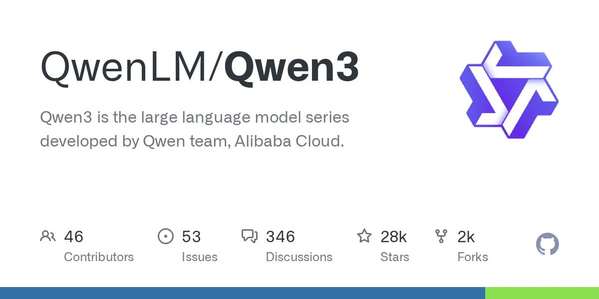 QwenシリーズのGitHub公式リポジトリ（ライセンス条文はモデル単位で確認する）