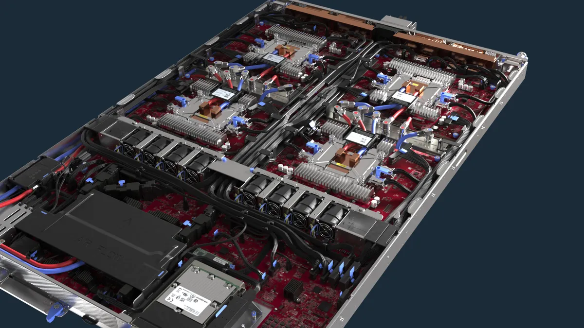 Maia 300を搭載するMicrosoft独自サーバーのレンダリング画像
