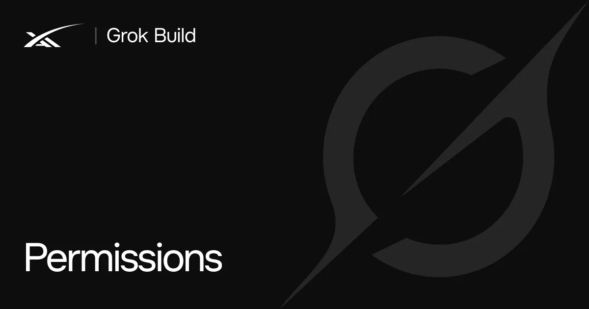 Grok Build公式ドキュメントの権限設定ページのOGP画像