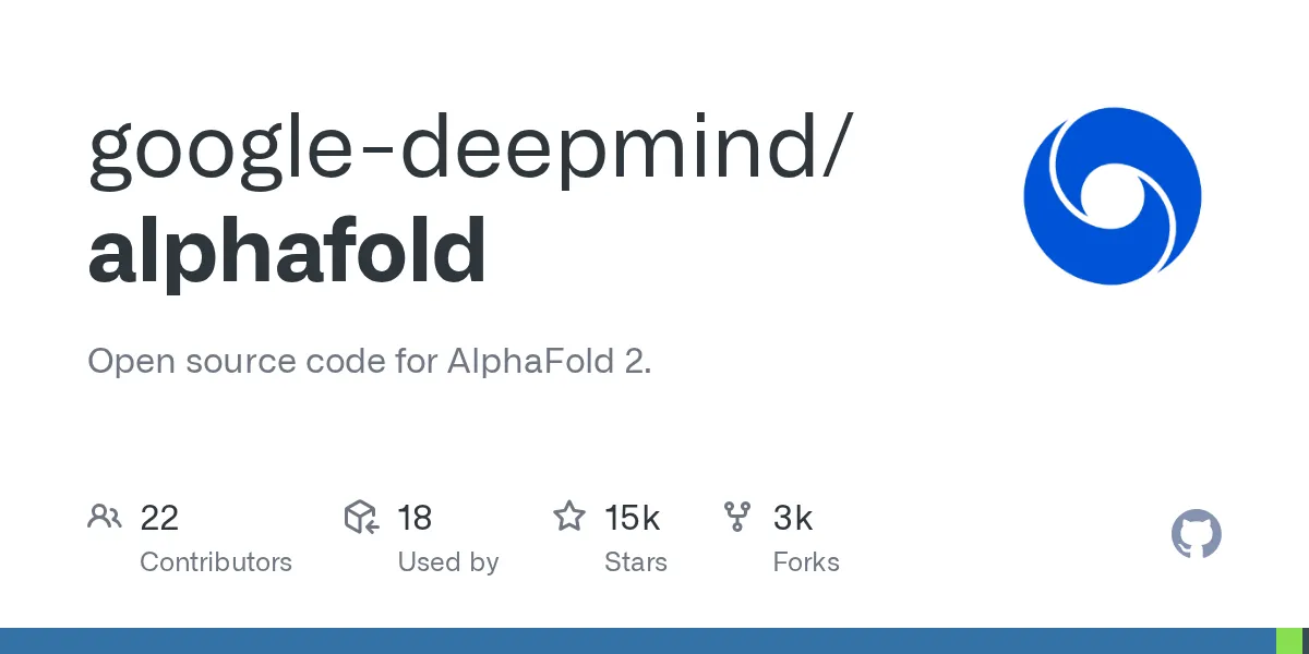 比較対象となるAlphaFoldの公式リポジトリ