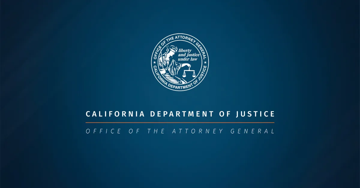 本法の執行機関であるカリフォルニア州司法省・司法長官室の公式画像