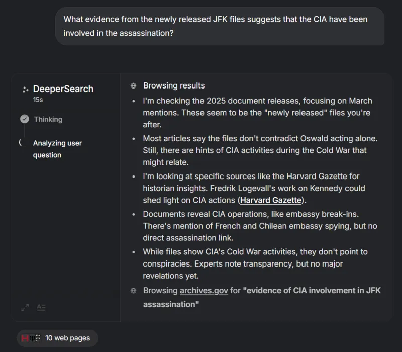 GrokのDeepSearch機能の利用例
