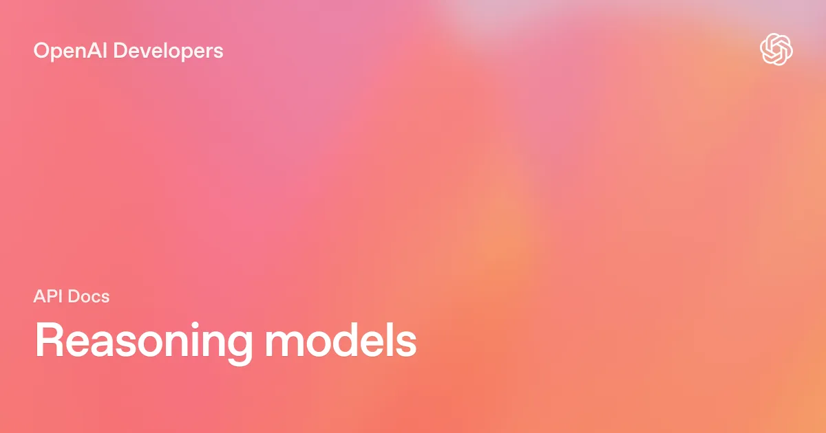 OpenAI公式ドキュメントのReasoning modelsガイド。reasoning effortの指定方法が解説されている