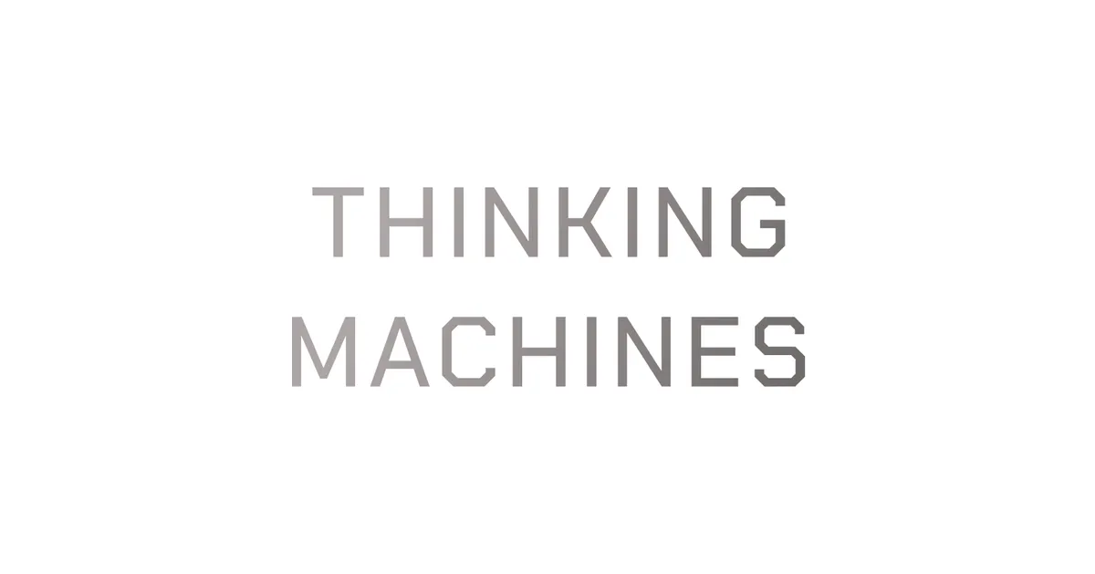 Thinking Machines Lab 公式サイト（thinkingmachines.ai）のトップページ
