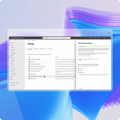 Microsoft 365 Copilot Frontierプログラム – IT管理者向けアクセス設定画面