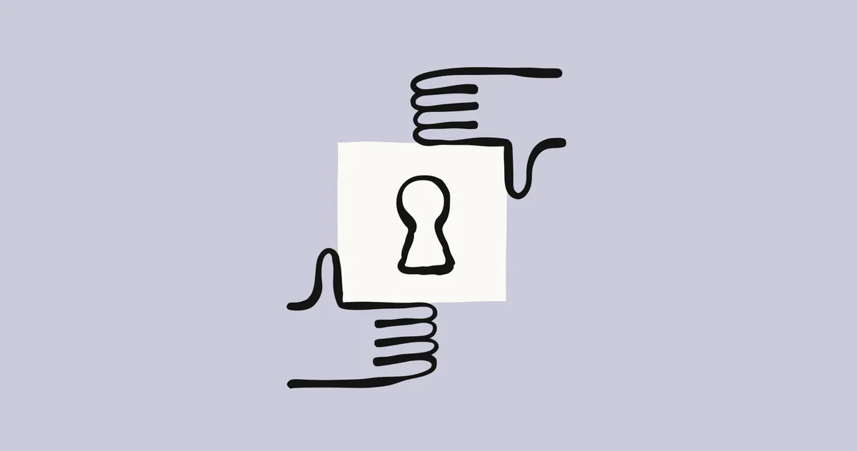 鍵穴を両手で守るイラスト（Cyber Verification Program拡大の公式発表より）