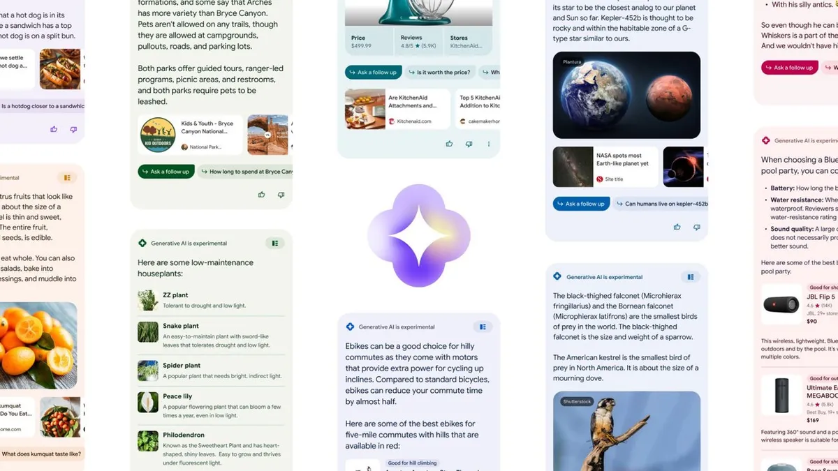 Google検索のAI Overviews（AIによる概要）が表示された検索結果の例