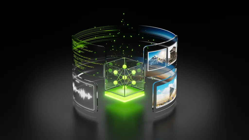 NVIDIA Nemotron 3 Nano Omni マルチモーダル処理の概要図