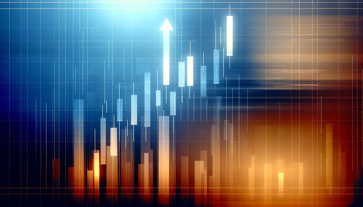上昇する株価チャートのイメージ