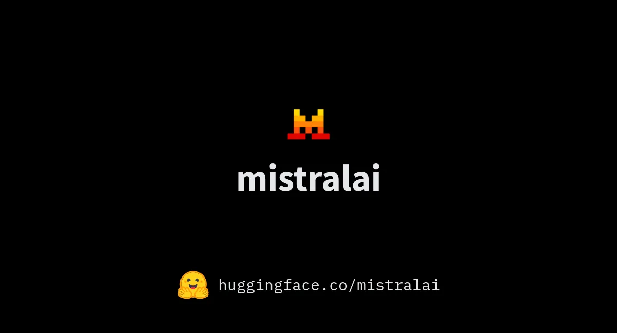 Hugging Face上のMistral AI公式ページのイメージ