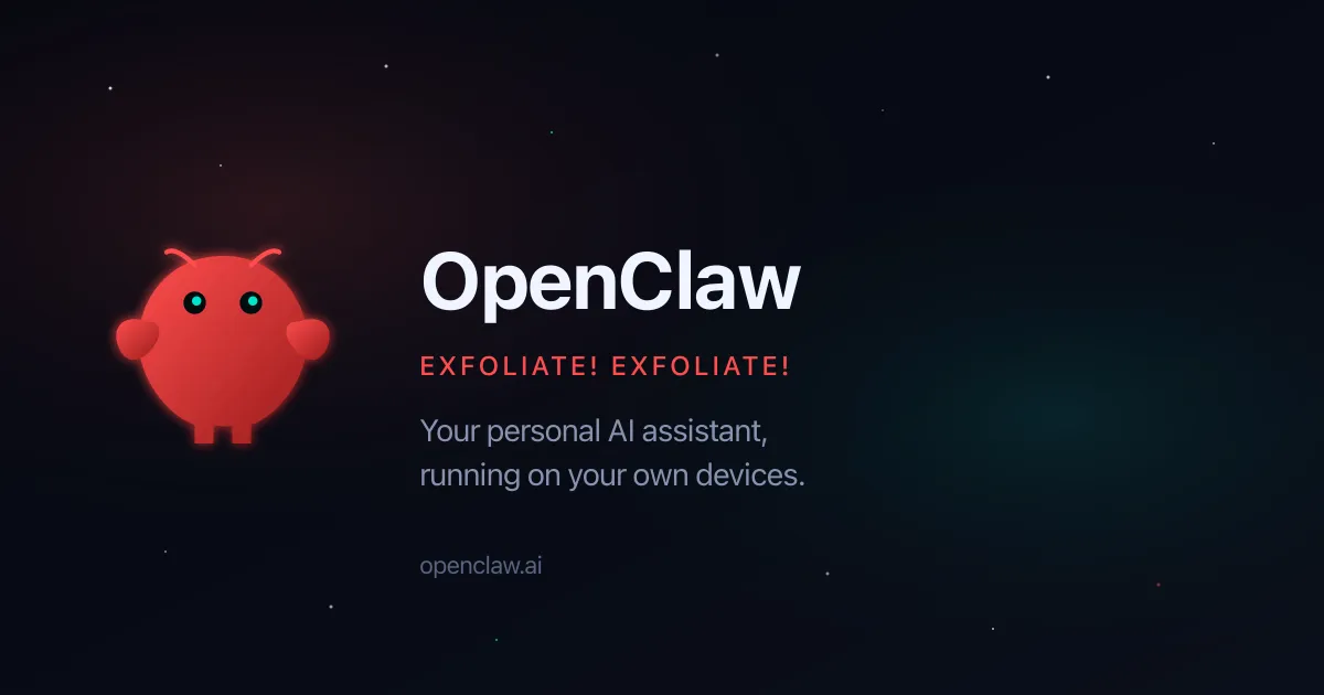 OpenClaw公式サイトのイメージ。本件で使われた自律型AIエージェント基盤