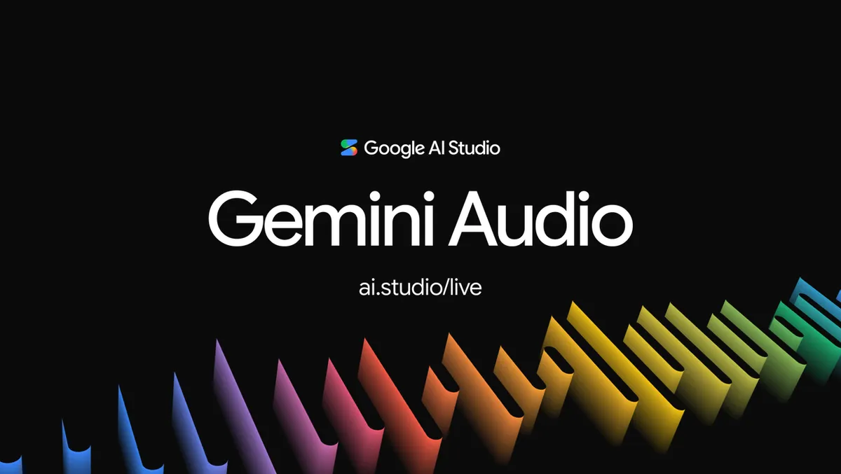 Google AI StudioのGemini Audio（ai.studio/live）告知ビジュアル