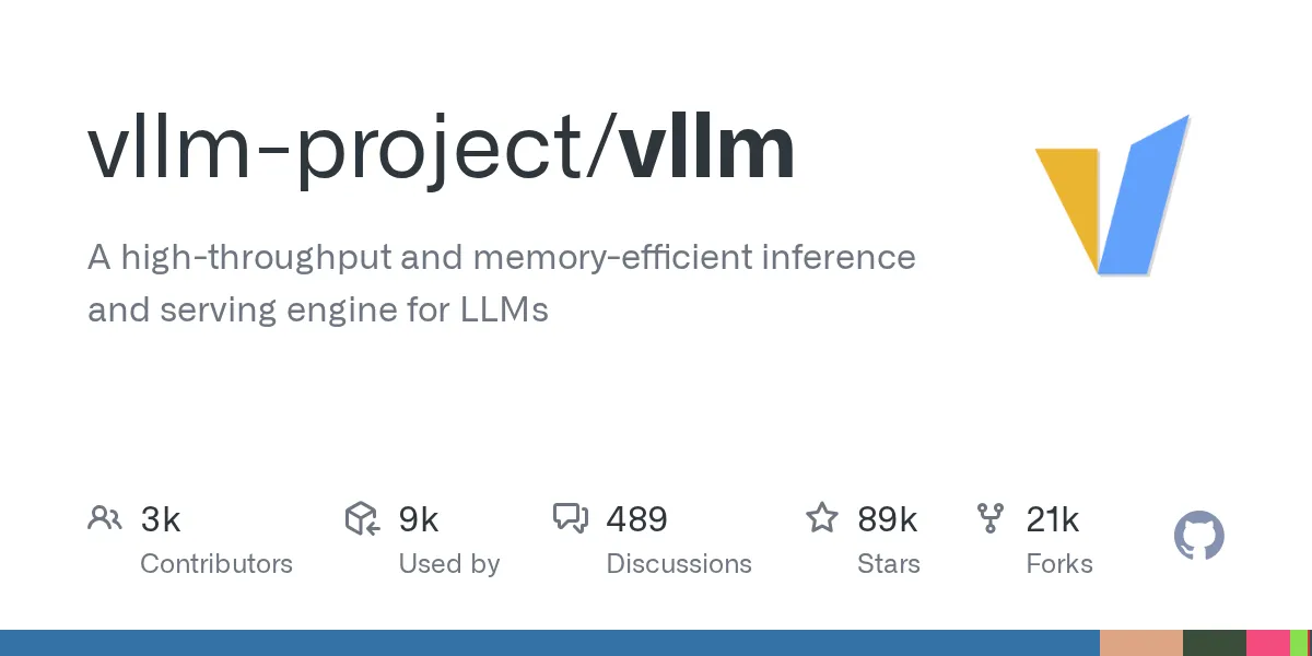 社内APIとして立てる際に使う推論エンジンvLLMの公式リポジトリ