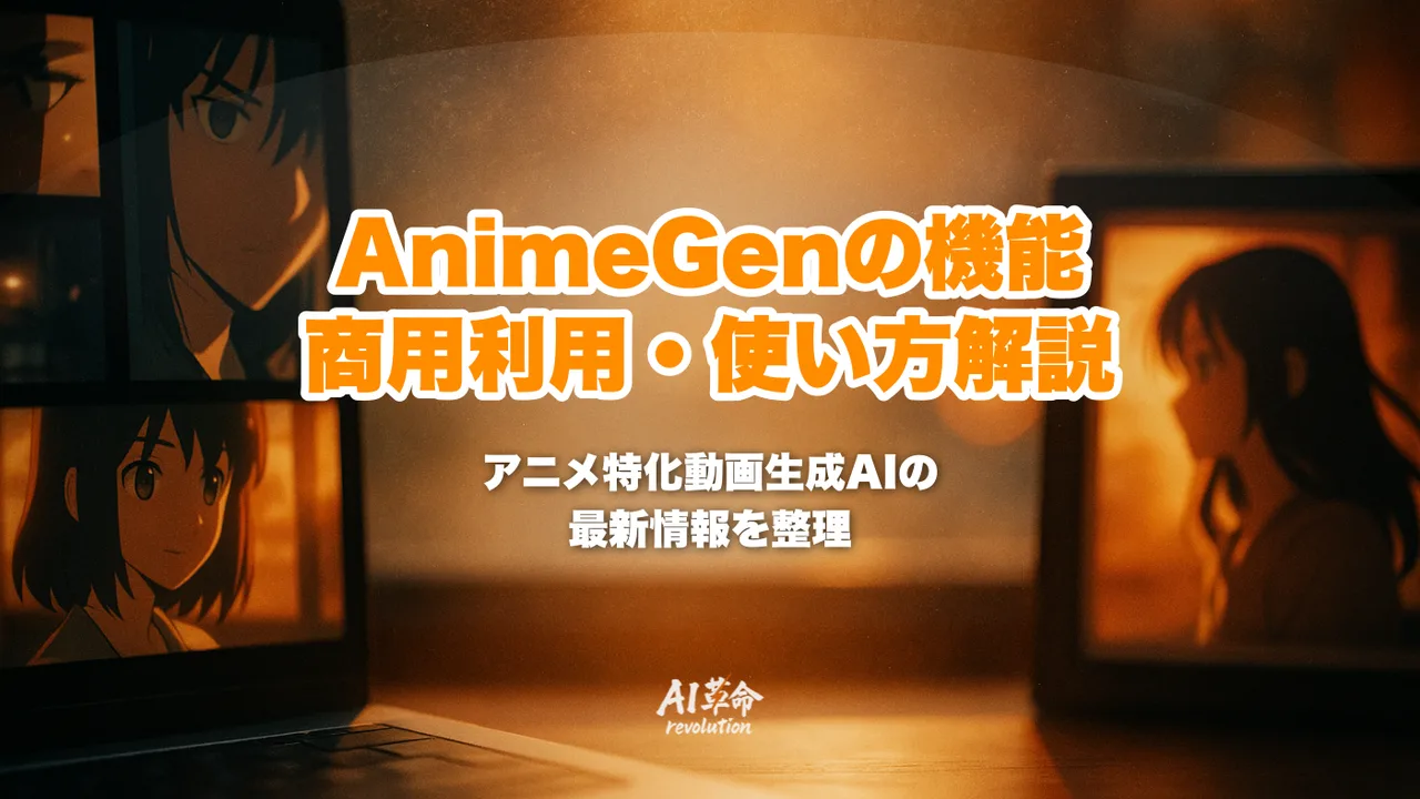 AnimeGenとは？AIdeaLab製アニメ特化動画生成AIの機能・料金・商用利用・使い方を整理【2026年7月最新】 | AI革命株式会社
