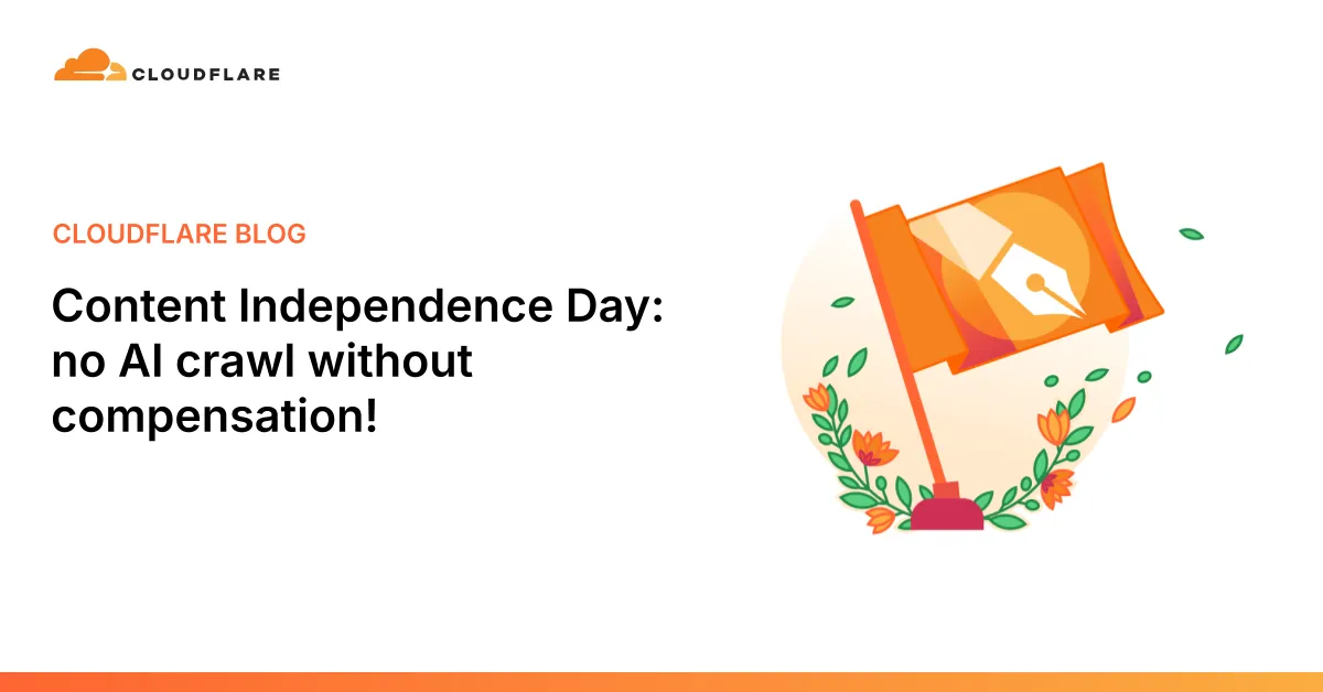 Cloudflareが発表したContent Independence Day（コンテンツ独立記念日）とPay Per Useの告知イメージ
